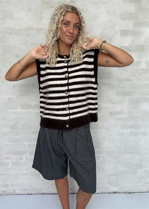 Hirse vest Dark Brown/Offwhite Boii Studios 
